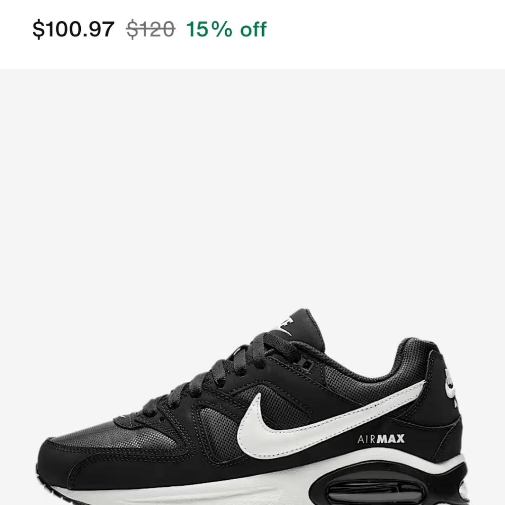 Nike Air Max Black and White Sneakers
